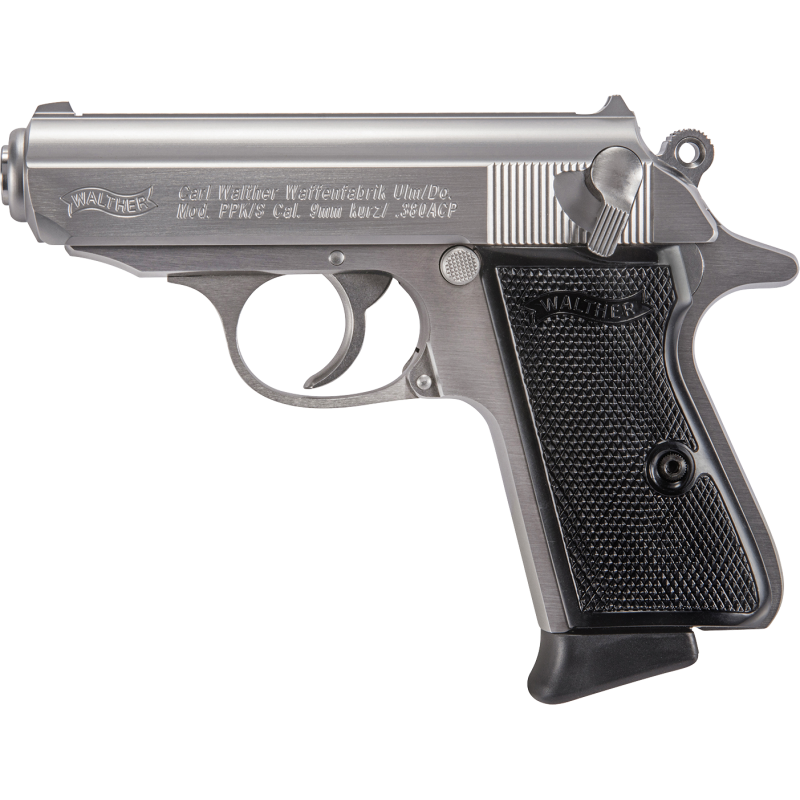 PISTOLET WALTHER PPK/S STAINLESS 9MM SHORT