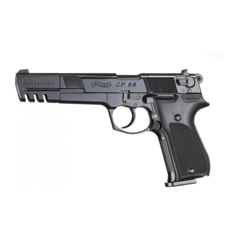 PISTOLET WALTHER CP88 COMPETITION 5.6'' BLACK WALTHER CO2 CAL 4.5MM
